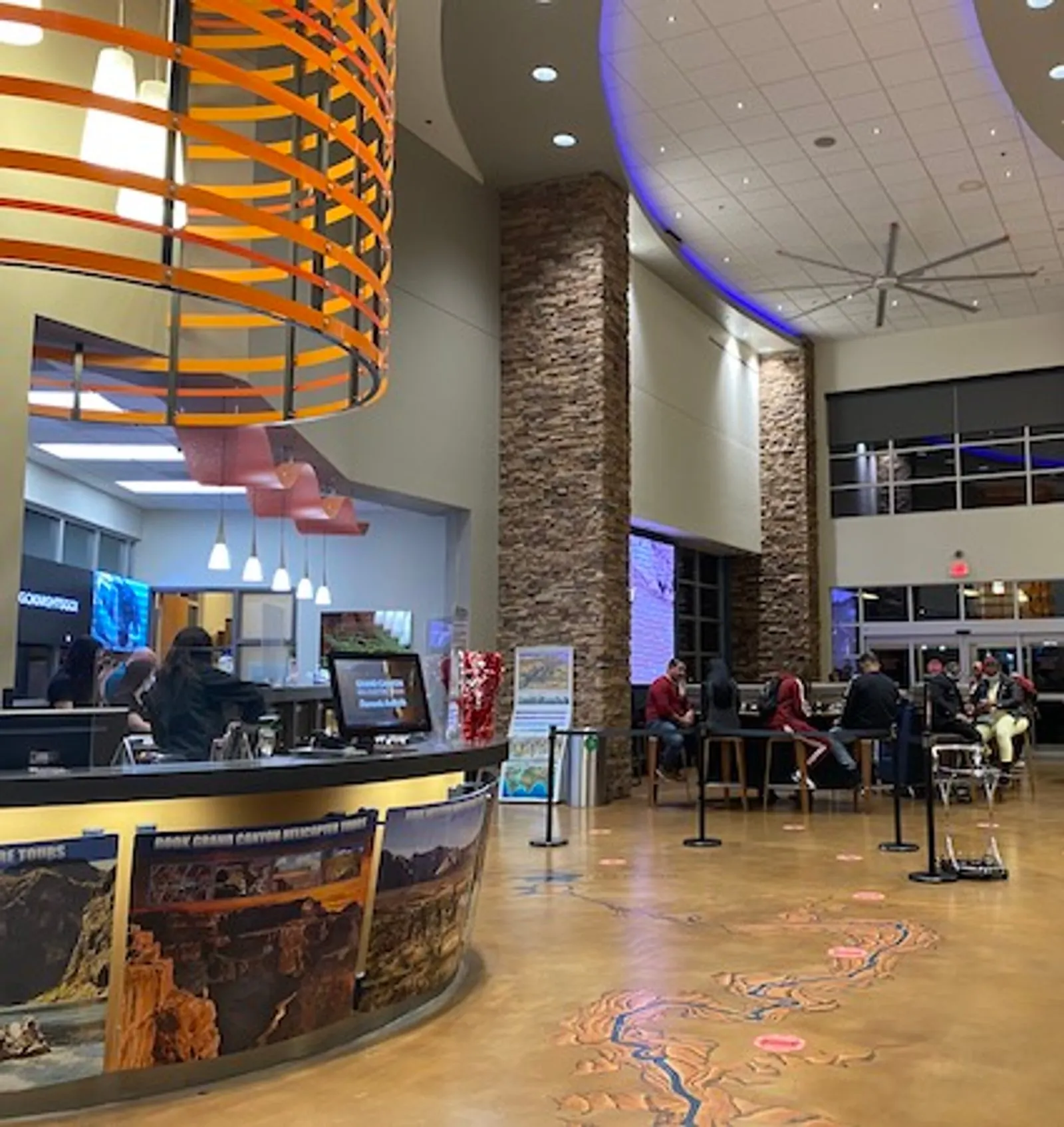 Check-in lounge at the 5 Star heliport in Las Vegas